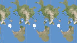 Mercator map obtained by rotating earth [upl. by Analla]