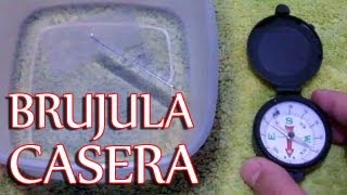 Como hacer una brújula casera│ Experimento Fácil [upl. by Sremmus382]