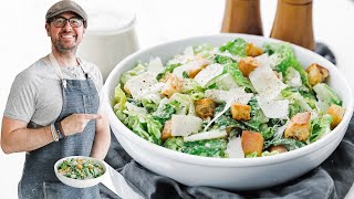 Classic Homemade Caesar Salad Recipe [upl. by Hultin983]