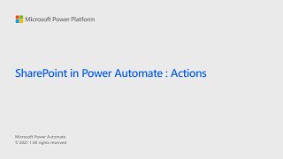 SharePoint in Power Automate Actions [upl. by Colver]