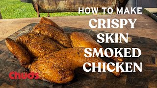 Crispy Skin Smoked Chicken  Chuds BBQ [upl. by Romeyn827]