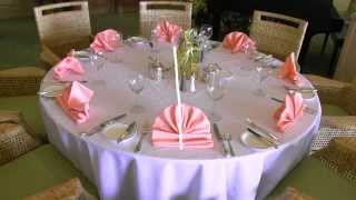 Setting Banquet Tables Training Video [upl. by Barnebas]