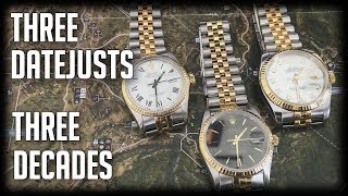 3 Rolex Datejust from 3 Different Decades [upl. by Cammie806]