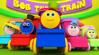 bob il treno  famiglia dito  bambino rima  Bob Train Finger Family  Preschool Song  Kids Rhyme [upl. by Nnylrefinnej]