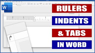 Rulers Indents and Tabs in Word  Microsoft Word Tutorials [upl. by Aneehsram]