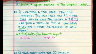 Writing a two step equation from a word problem [upl. by Desta]