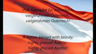 Austrian National Anthem  quotBundeshymnequot DEEN [upl. by Algar]