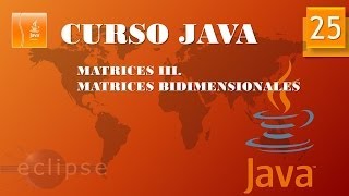 Curso Java Arrays III Arrays bidimensionales Vídeo 25 [upl. by Randee]