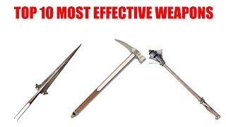 Top 10 Most Effective MEDIEVAL Weapons [upl. by Aneelas]