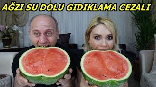 AĞZI SU DOLU GIDIKLAMA CEZALI KARPUZ CHALLENGE RUKİYE ÇETİNKAYA [upl. by Comras]