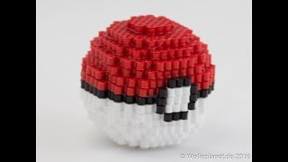 Perler Bead 3D Pokeball [upl. by Kissee737]