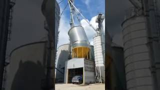 Corn bin collapses and catches fire in southern Indiana [upl. by Joellyn705]