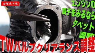 不動車復活物語YAMAHA TW200E バルブクリアランス調整 [upl. by Pampuch]