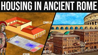 Housing and Houses in Ancient Rome  Domus Insula Villa [upl. by Kier743]