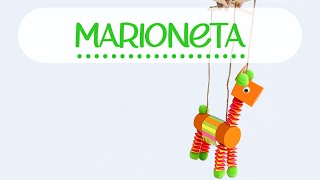 COMO HACER UNA MARIONETA CON MATERIAL RECICLADO [upl. by Kcirdorb]