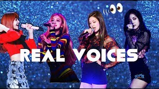 BLACKPINK REAL VOICES  each members [upl. by Ecirtnahc]