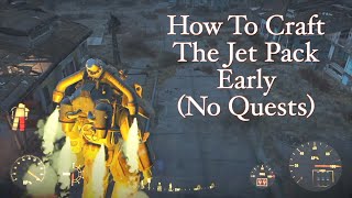 Fallout 4  How To Craft The Jet Pack Early No Quests [upl. by Arihppas]