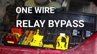 HOW TO Bypass A Relay Using One Wire [upl. by Joashus]