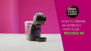 Prepare an Espresso with your NESCAFÉ® Dolce Gusto® Piccolo XS coffee machine by Krups® [upl. by Edda]