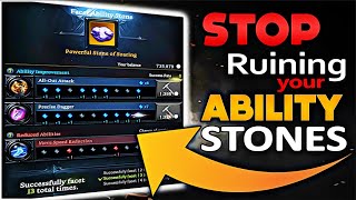 ABILITY STONES done CORRECTLY  Lost Ark [upl. by Steel]