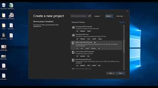 Create New Project in Visual Studio 2019 [upl. by Nostrebor]