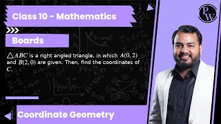 A B C is a right angled triangle in which A02 and B20 are given Then find the coordinate [upl. by Aztilay]