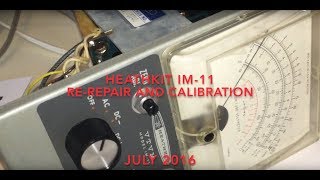 Heathkit IM11 VTVM RErevisit again for repair [upl. by Alysoun64]