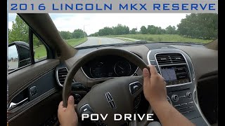 2016 Lincoln MKX Reserve with 76000 miles Review and POV Drive Interesting SUV [upl. by Annavoig]