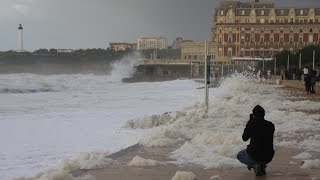 Huge Waves in Biarritz [upl. by Ettevets783]