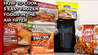 How to Cook 5 Easy Frozen Foods in the Air Fryer [upl. by Jalbert647]