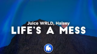 Juice WRLD  Lifes A Mess Clean  Lyrics ft Halsey [upl. by Citarella]