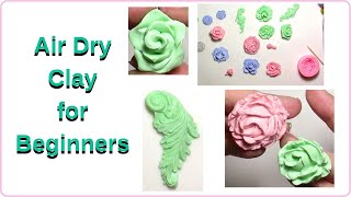 Air Dry Clay for Beginners  You can Use Many Molds [upl. by Boesch]