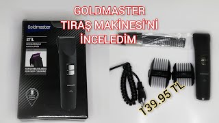 GOLDMASTER SAÇ TIRAŞ MAKİNESİ İNCELEMELESİ [upl. by Aekin]