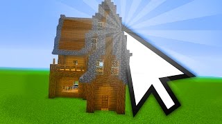 DOMEK JEDNYM KLIKNIĘCIEM W MINECRAFT [upl. by Oicnerual]