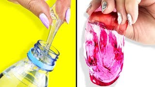 HAZ SLIME DE AGUA 💦 Probando Recetas SIN BORAX [upl. by Chambers]