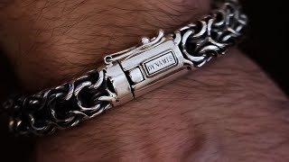 SILVER BRACELET RAMSES  dynamisjewelrycom  HOW ITS MADE [upl. by Therese363]