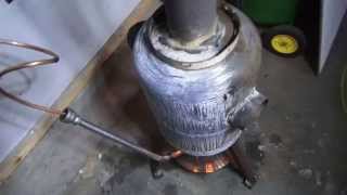 DIY Wasteoilburner what a hotty GravityDrip [upl. by Bander]