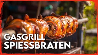 Spiessbraten vom Gasgrill  Der perfekte Rollbraten [upl. by Tala]