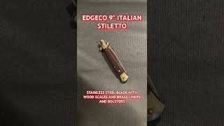 EDGECO 9” Italian Stiletto Switchblade [upl. by Hurless]