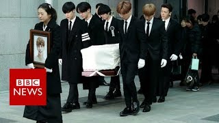 A tearful farewell to Kpop star Jonghyun  BBC News [upl. by Ander]