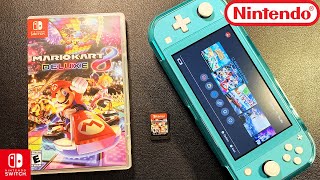 Mario Kart 8 Deluxe  Nintendo Switch Lite  Unboxing and Gameplay [upl. by Esaele]