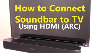 How to Connect Soundbar to TV using HDMI ARC [upl. by Eliseo]