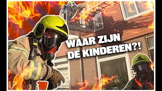 Kinderen Vast Boven Brand  Als de Brandweer [upl. by Rego]