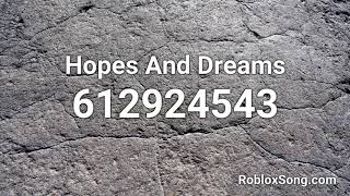 Hopes And Dreams Roblox ID  Music Code [upl. by Nessie]