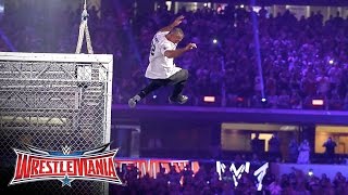 Shane McMahon vs The Undertaker  Hell in a Cell Match WrestleMania 32 on WWE Network [upl. by Oniluap]