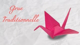 Origami  La Grue traditionnelle HD [upl. by Towbin]