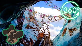 360º Ride on Expedition Everest  Front Row [upl. by Nnadroj220]