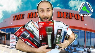 I Bought EVERY Flashlight at Home Depot [upl. by Kcered954]