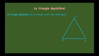 Le triangle équilatéral [upl. by Luapnhoj]