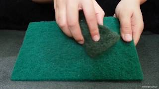 ASMR INTENSE Pure Scourer Sponges Scratching over the Mic [upl. by Chemar576]